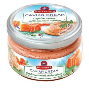 Santa Bremor Capelin Caviar with Smoked Salmon Pieces